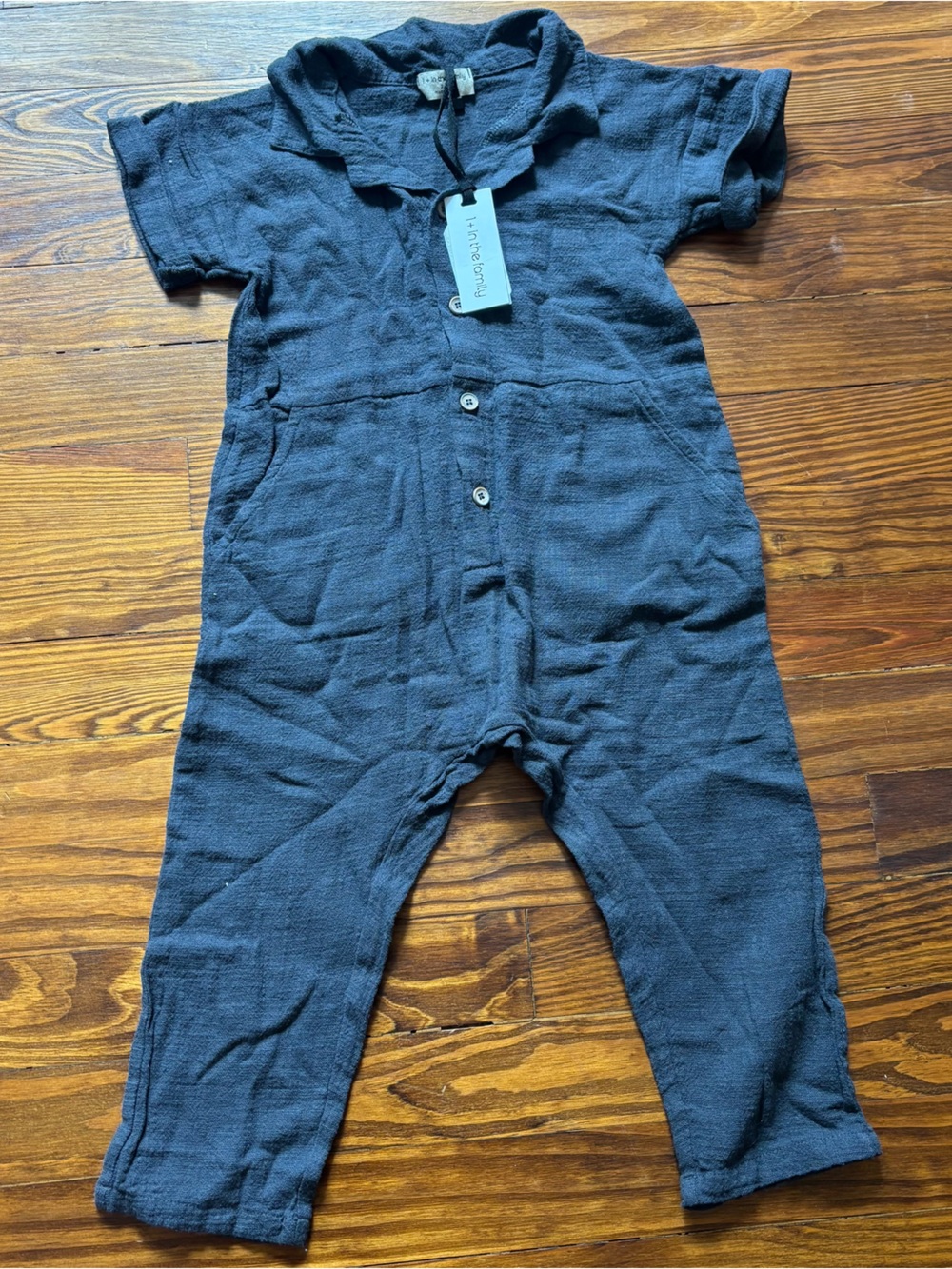 One more in the family gauze lightweight summer jumpsuit 18-24 months